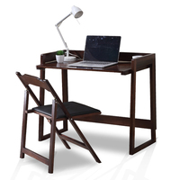 实木电脑桌折叠桌简易学习桌仿古书桌简约写字台办公桌书房家具