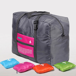 防水可挂拉杆箱折叠包短途旅行袋手提大容量可旅行收纳袋男女适用