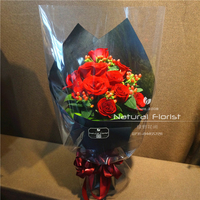 长沙花店鲜花同城速递 9朵11朵红玫瑰白玫瑰花束礼盒实拍 送爱人
