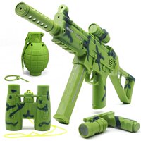 小小部队UM45冲锋枪配手榴弹望远镜声光儿童电动玩具枪手枪玩具