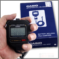 CASIO卡西欧专业秒表HS-30W田径用具电子计时器多功能秒表10道