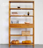 北欧宜家书柜简约大师设计书架多层储物架实木手工制作落地式收纳