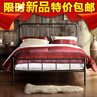 欧式铁艺床1.2m1.5米床单人床1.8米双人床铁架床铁床公主床儿童床