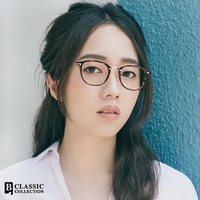 新款bj 眼镜框男女 超轻纯钛时尚复古韩范文艺近视眼镜架COM548