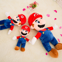 Mario超级玛丽兄弟毛绒玩具公仔马里奥大号布娃娃玩偶生日礼物女