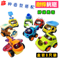婴幼儿宝宝惯性回力2工程车0-1周岁儿童玩具3小汽车飞机组合套装