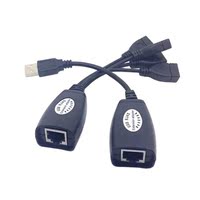 致浦 C0721 USB网线延长器50米 USB转RJ45信号放大器 USB延长线