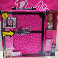 正品芭比娃娃公主甜甜屋套装礼盒橱窗梦幻衣橱X4833女孩玩具正版