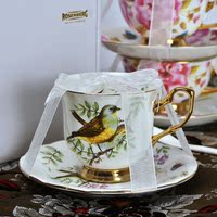 英式礼品陶瓷咖啡杯 高档骨瓷咖啡杯碟套装 礼盒精品包装送小勺