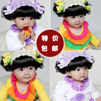 新款宝宝发带儿童假发婴幼儿头饰 韩版女童拍照刘海发带0-1-2-3岁
