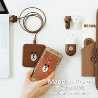 韩国代购Line Friends 布朗莎莉三星note手机s6S7无线充电器edge