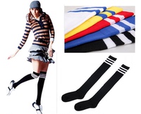 女士高尔夫袜子长筒袜 运动长短袜可搭配短裙 足球袜GOLF服装防晒