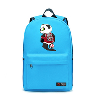 2016新款AJ熊猫学生双肩包 男女情侣休闲旅行包青少年运动帆布包