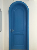 地中海门实木门拱门圆门弧形门复合门室内门卧室门套装门蓝色门