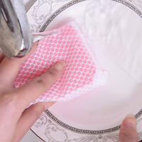 日本正品LEC厨房去污洗碗海绵擦不伤手双层百洁布免清洁剂洗碗巾