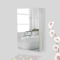 浴室镜柜洗手间储物柜浴玻璃镜子不锈钢厕所卫生间置物壁挂收纳箱