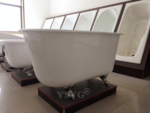 简派卫浴独立式铸铁搪瓷贵妃大浴缸1.4米欧式加深公主小浴盆坐泡
