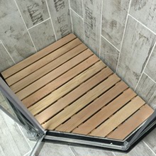 红柏淋浴房地板浴室实木防滑垫木地垫天然防腐木洗澡间浴室踏板