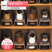 日本进口鞋收纳一体式鞋架鞋柜整理鞋托架省空间置物创意双层鞋架