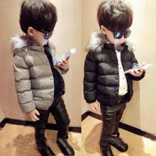 男童冬款棉衣上衣 2016韩版新款宝宝儿童毛领2-7岁加厚棉袄外套