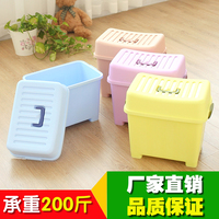 塑料收纳凳 多功能储物凳子儿童玩具时尚家居日本收纳箱板凳包邮