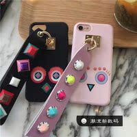 韩国潮牌小怪兽iPhone7 plus手机壳苹果6splus全包硅胶保护套潮女
