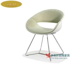 林枫轩家具  玻璃钢创意家具大师设计休闲单人椅 酒店高档接待椅