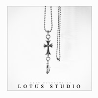 Lotus独家限量定制克罗心风格金属十字吊坠挂脖工作牌手机挂绳