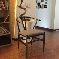 复古椅子金属咖啡厅椅铁椅子铁艺餐椅子做旧铁皮椅子餐厅椅子批发
