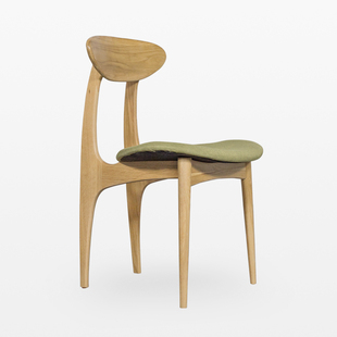 现代简约日式全实木餐椅 创意白橡木餐椅 纯实木家具 实木椅 椅子