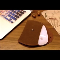 苹果无线鼠标收纳包 Magic Mouse鼠标套鼠标保护套真皮皮套