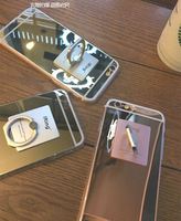 促销韩国iphone6S指环扣带支架镜面苹果7手机壳6plus保护套6p潮男