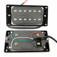 原装进口 韩产 黑色双线圈开放式电吉他拾音器 可切单 高端拾音器