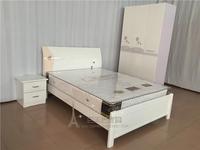 深圳包邮家具1.5米1.8米板式床白色烤漆床出租房宜家