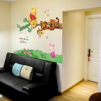 卡通动漫儿童房墙贴宝宝卧室床头墙壁贴纸装饰维尼迪士尼贴画