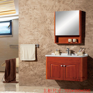 挂墙落地式烤漆简约现代浴室大理人造石英台面一体陶瓷盆卫浴柜